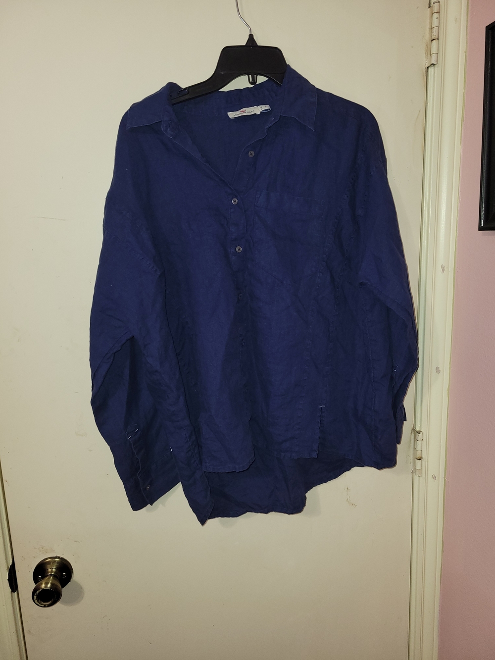 Vineyard Vines Deep Blue Lightweight Button-Front Shirt Jacket